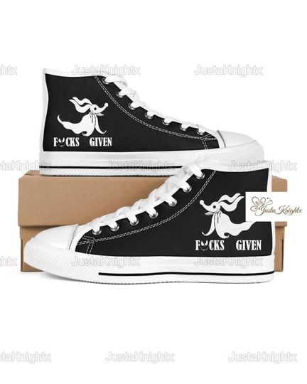 Christmas Jack Skellington Hightop Canvas, Disney Sneakers