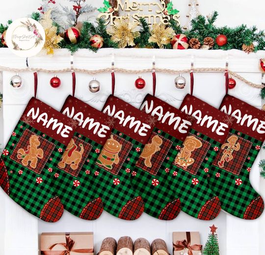 Personalized Disney Toy Story Gingerbread Disney Christmas Stocking