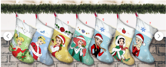 Disney Princess Christmas Stocking, Princess Christmas Stocking, Disney 2023 Stocking