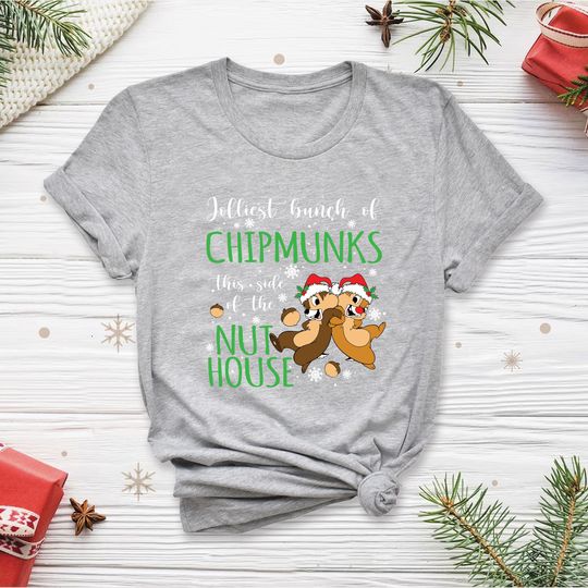 Chip and Dale Christmas Shirt, Disney Christmas Shirt, Family Christmas shirt
