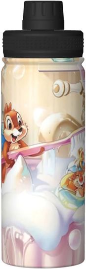 Discover Disney Chip n' Dale Stainless Steel Water Bottles Sports Lid