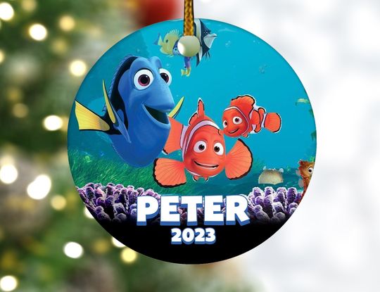 Personalized Finding Nemo Disney Christmas Ornament
