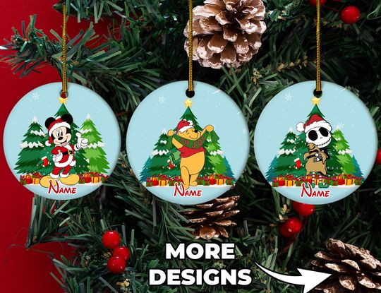 Personalized Mickey And Friends Disney Christmas Ornament