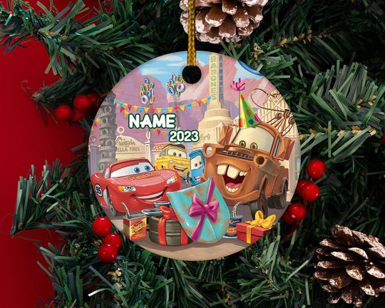 Personalized Pixar Car Disney Christmas Ornament