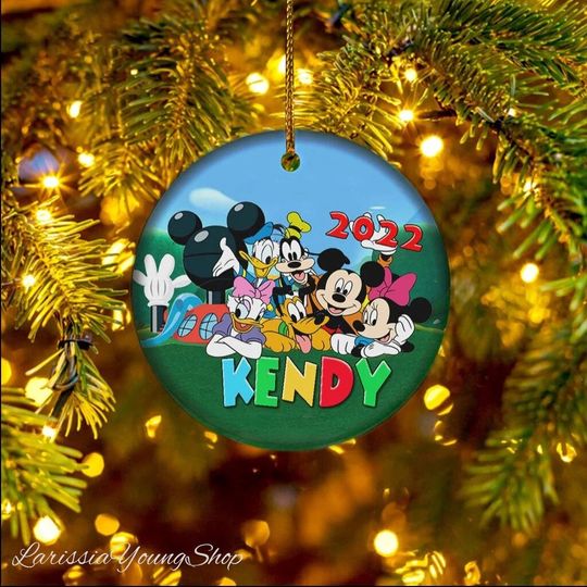 Personalized Mickey And Friends Disney Christmas Ornament