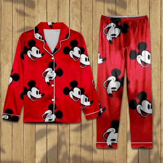 Mickey Christmas Pajama Set,  Matching Family Pajamas Set, Family Disneyy Pajamas, Mickey Christmas Pajamas