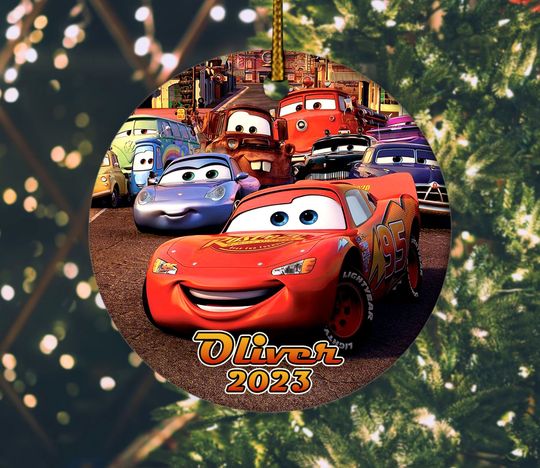 Personalized Pixar Car Disney Christmas Ornament