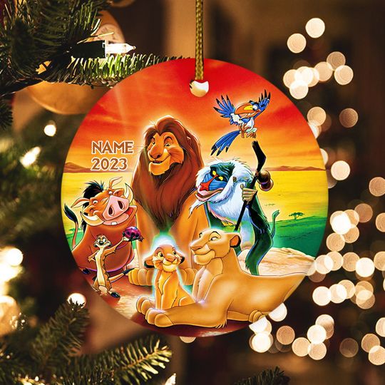 Personalized Lion King Disney Christmas Ornament