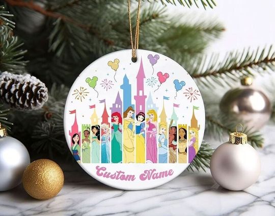 Personalized Disney Princess Disney Christmas Ornament