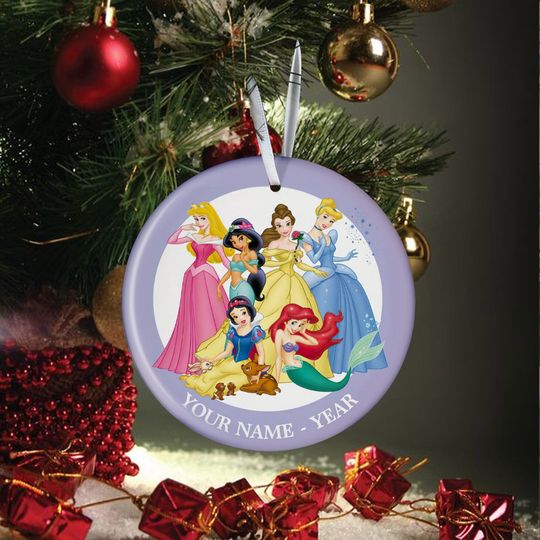 Personalized Disney Princess Christmas Ornament