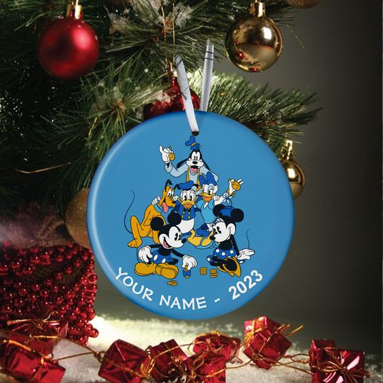 Personalized Mickey And Friends Disney Christmas Ornament