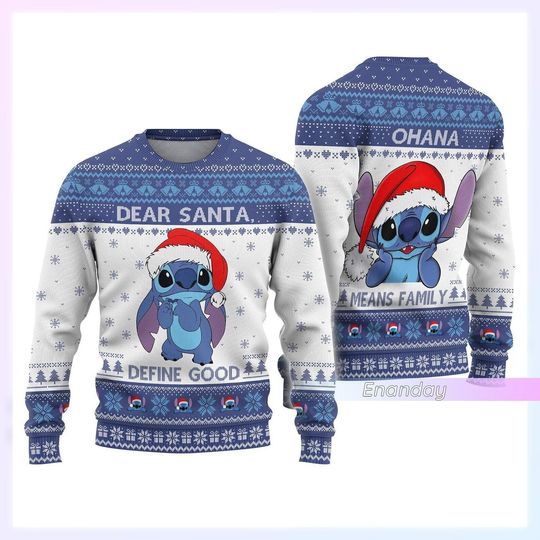 Christmas Gift, Stitch Ugly Christmas Sweater,Stitch Ugly Sweater, Disney Stitch