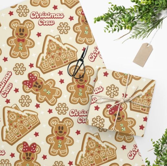 Disney Gingerbread Wrapping Paper