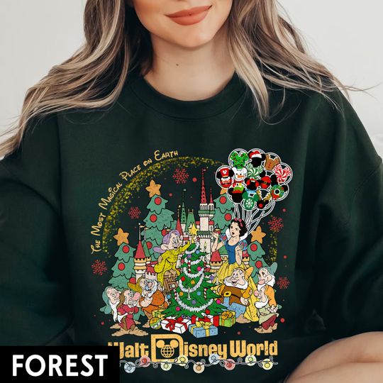 Vintage Seven Dwarfs Shirts, Snow White Shirts, Disneyworld princess Christmas Sweatshirt