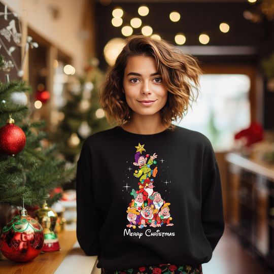 Seven Dwarfs Shirts, 7 Dwarfs Christmas Shirt, Disney Group Sweatshirt