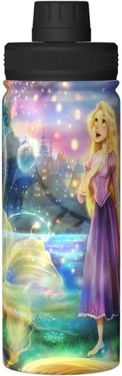 Discover Disney Rapunzel from Tangled Stainless Steel Water Bottles Sports Lid