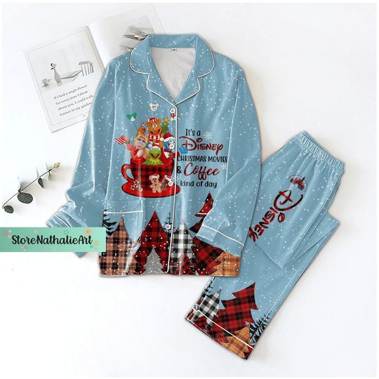 Discover Christmas Pajamas Set, Pooh Bear Women Pajamas, Cute Bear Thick Pajamas, Disney Bear Pyjamas