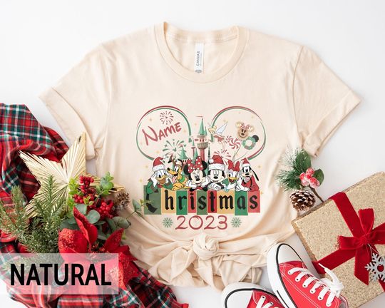 Discover Custom Name Disney Christmas 2023 Trip Family Shirts