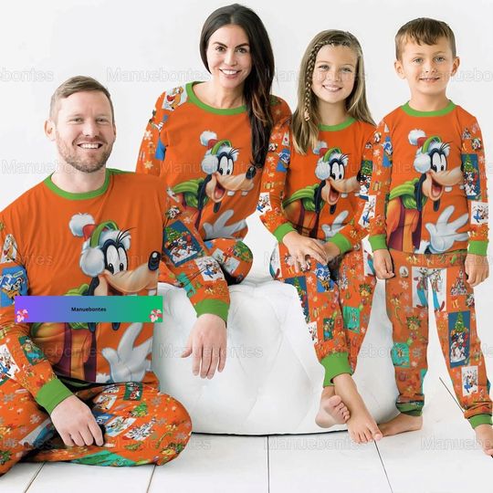 Christmas Disney Goofy Pajamas Family, Funny Goofy Pjs Christmas