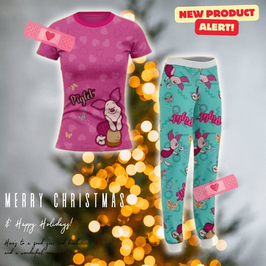 Winni3 the P0oh Christmas Family Matching Pajamas, Po0h Bear Tiger Piglet Christmas Pajama Set, Disneyland Christmas Family Pajamas Outfit