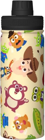 Disney Toy Story Stainless Steel Water Bottles Sports Lid