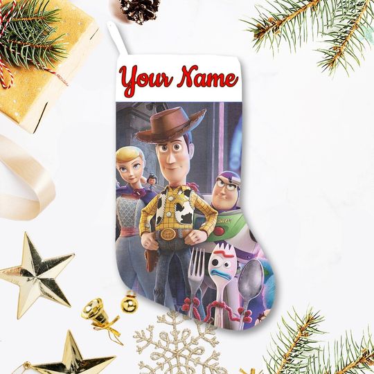 Personalized Toy Story Disney Christmas Stocking, Family Christmas Stocking