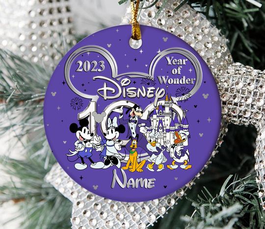 Discover Disney 100th Anniversary Ornament/Disney 100th Ornament/Magic Kingdom/Disney World/Disney 100th Celebration/Christmas Ornament