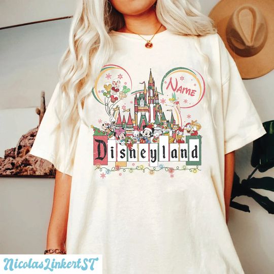 Discover Personalized Disneyland Christmas Shirt, Mickey and Friends Christmas Shirt