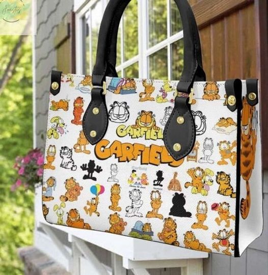 3D Garfield Leather Handbag for Women - Love Disney Handbag