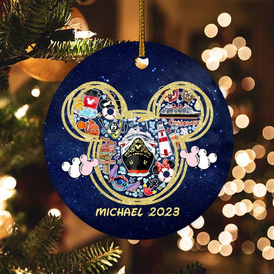 Disney Cruise Ornament, Cruise Ornament, Disney Christmas Gift, Disney Family Decor, Baby Keepsake 2023 Ornaments