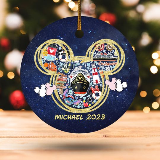 Disney Cruise Ornament, Cruise Ornament, Disney Christmas Gift, Disney Family Decor, Baby Keepsake 2023 Ornaments