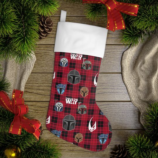 Star Wars The Mandalorian Disney Christmas Stocking, Family Christmas Stocking