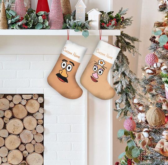 Toy Story Stockings, Mr Potato and Ms Potato, Disney Christmas Stockings