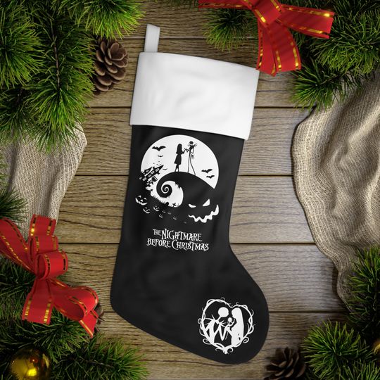 The Nightmare Before Christmas Disney Christmas Stocking, Family Christmas Stocking