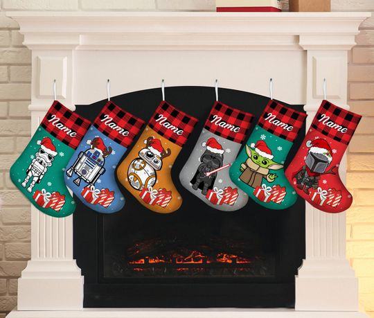 Personalized Disney Star Wars Stockings, Star Wars Christmas Stocking