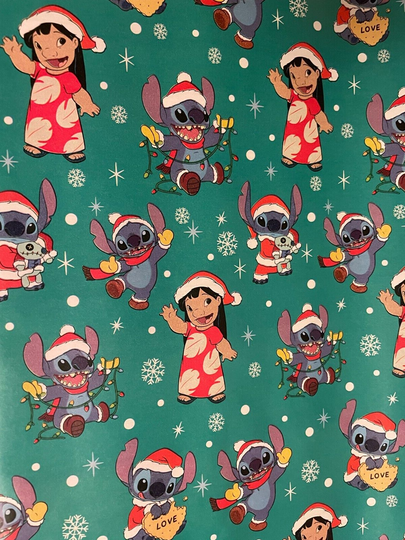 Discover Lilo And Stitch Disney Christmas Wrapping Paper, Gift Wrapping Paper
