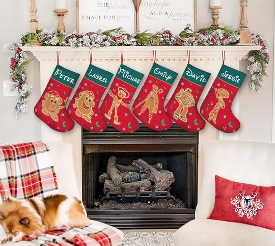 Personalized Disney Pixar Toy Story Gingerbread Christmas Stockings