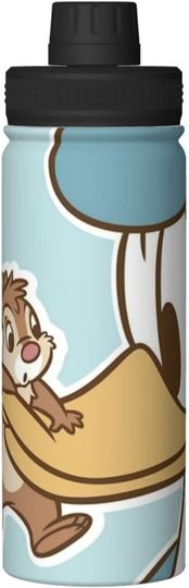 Discover Disney Chip 'n' Dale with Donald Duck Stainless Steel Water Bottles Sports Lid