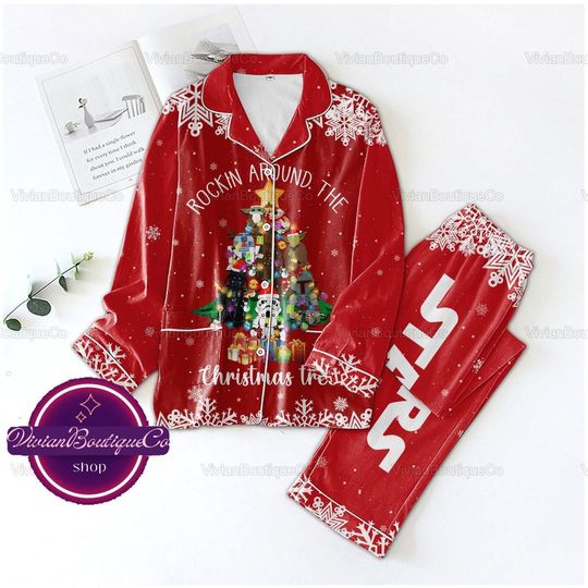 Christmas Star Wars Pajamas, Star Wars Pajamas Set, Star Wars Shirt, Disney Pajamas
