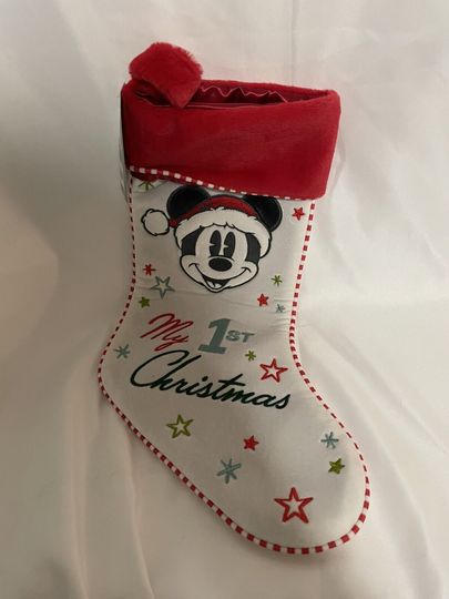 Discover Disney Parks Mickey Mouse “My 1st Christmas Stocking