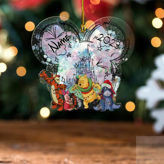 Disney Winnie The Pooh Christmas Ornament, Pooh Eeyore Tigger Piglet Ornament
