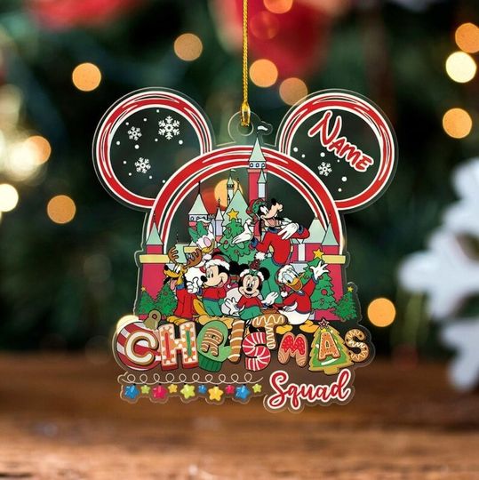 Mickey and Friends Ornament, Disney Christmas Ornament, Disney Christmas Family Ornament