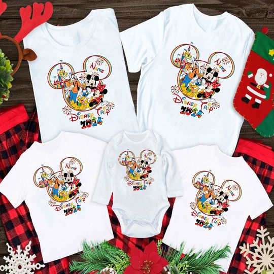Custom Disneytrip 2024 Shirt Family Vacation Matching Shirt