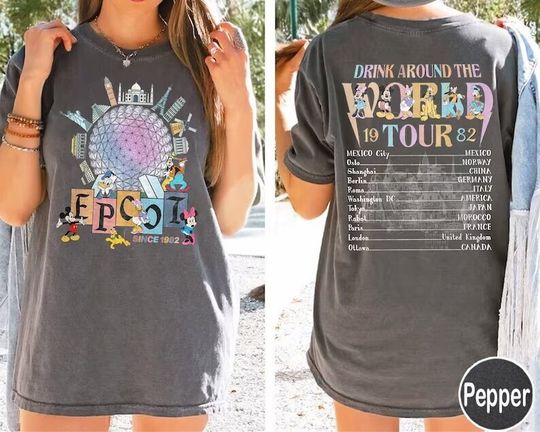 Disney Epcot World Tour  Shirt, Disney Epcot