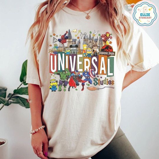 Vintage Retro Universal Studios Shirt, Disney Universal Orlando Trip 2024 T Shirt