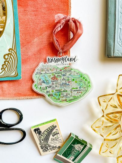Discover Disneyland Acrylic Ornament+ - Disneyland Christmas Ornament, Disney Ornament
