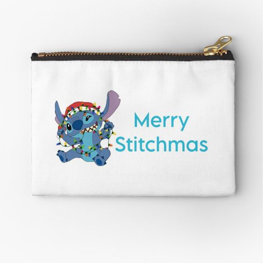 Discover Disney Stitch Christmas Makeup Bag