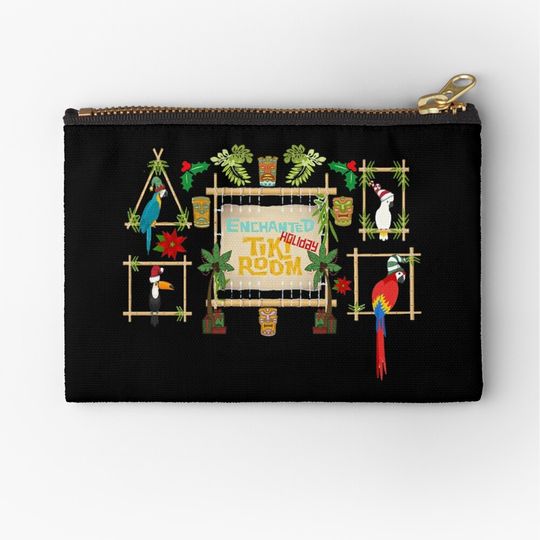 Disney Enchanted Holiday Tiki Christmas Makeup Bag