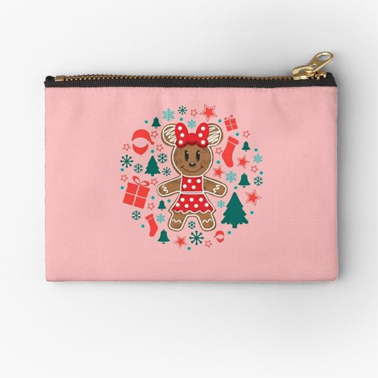 Disney Gingerbread Man Christmas Makeup Bag