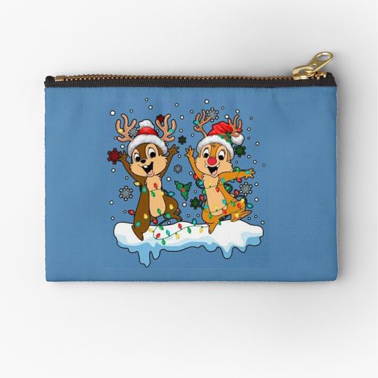 Disney Chip and Dale Christmas Makeup Bag
